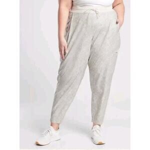 Athleta Venture Printed Pant Plus Size 24 Viper Gray Jogger Cargo Athleisure